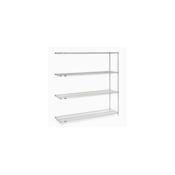 Global Equipment Nexel Stainless Steel Wire Shelving Add-On 72"W x 18"D x 74"H A18727S - main